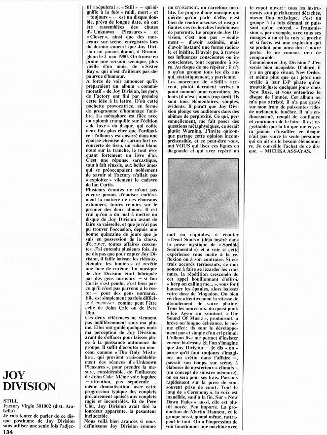 Joy Division Still M Assayas