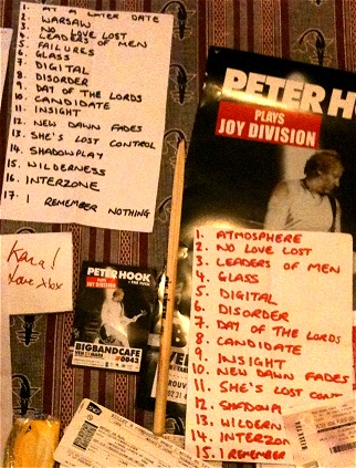 Peter Hook's The Light Paris & Caen 2011 set lists