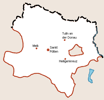 Niederösterreich Map