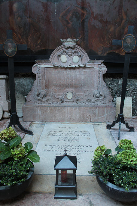 Michael Haydn & Nannerl Mozart's grave