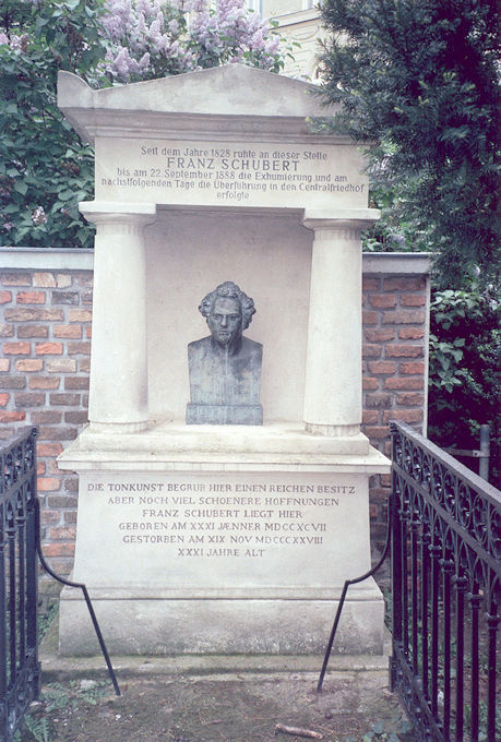 Franz Schubert's original grave