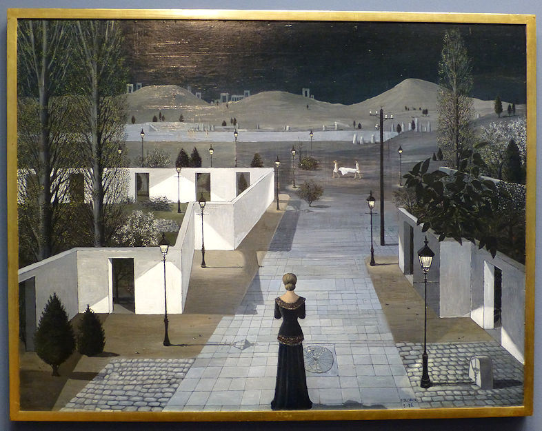 Paul Delvaux painting