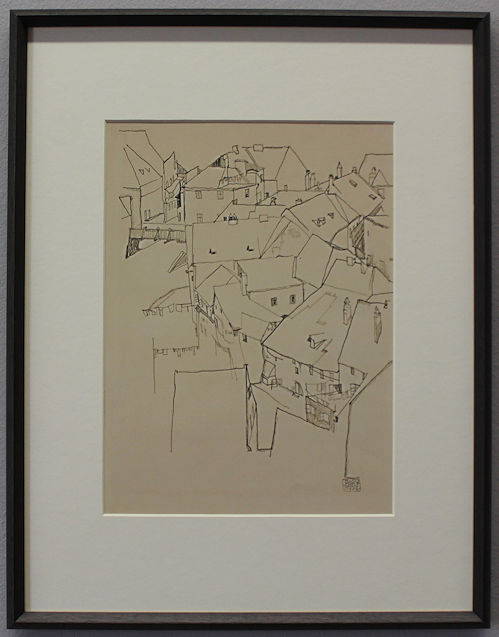 Egon Schiele urban landscape