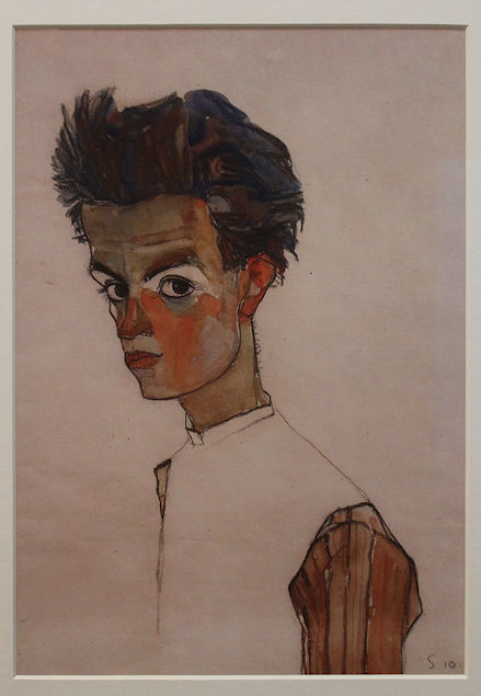 Egon Schiele self-portrait