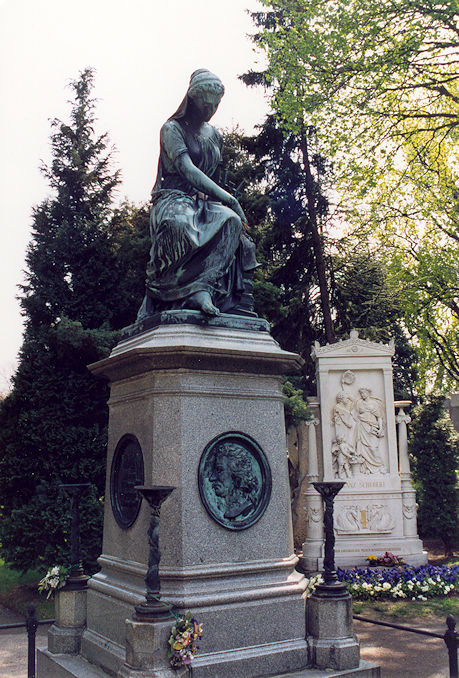 Wolfgang Amadeus Mozart's cenotaph & Franz Schubert's grave