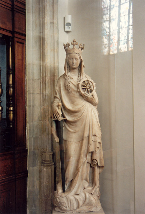 St Catherine statue