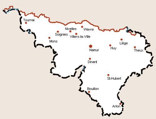 Wallonie Map