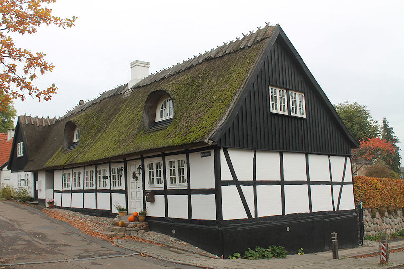 Typical half-timbered house on Kirkegade