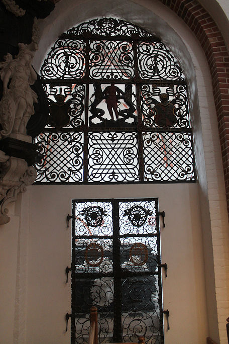 Worked iron gates in the Cathedral