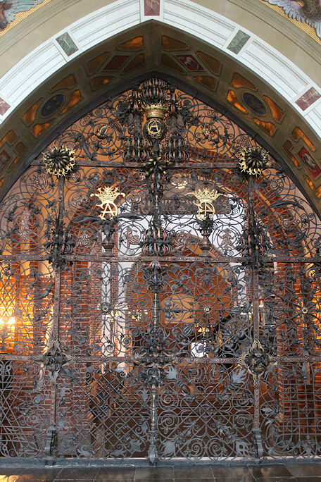 Worked iron gate in the Cathedral