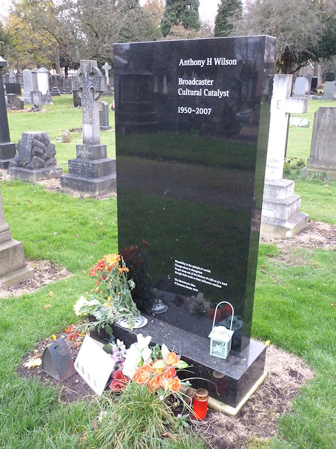 Tony Wilson's grave