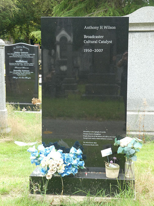 Tony Wilson's grave