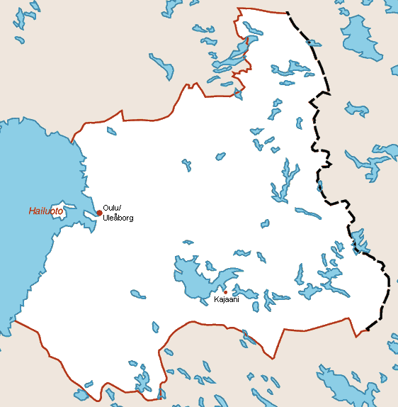 Oulun/Uleåborg Map