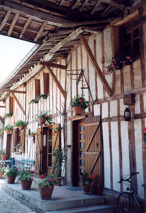 Half-timbered farm
