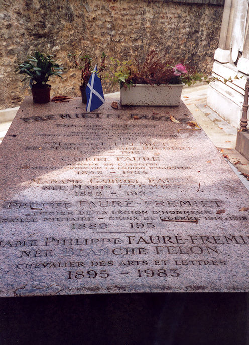 Gabriel Fauré's grave