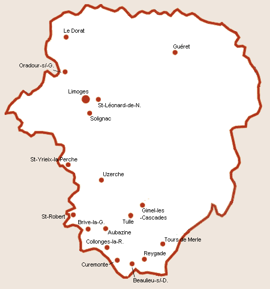 Limousin Map