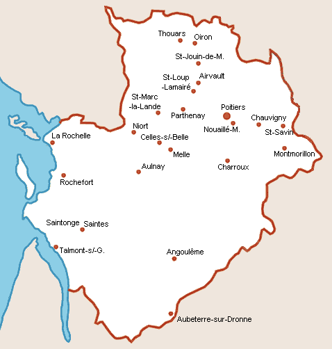 Poitou-Charentes Map