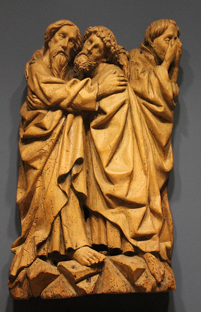 Sculpted group (Crucifixion?)