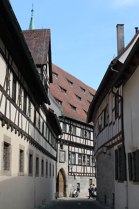 Domstraße with Alte Hofhaltung on the left side