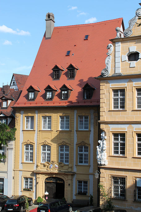 Historic house by Ebracher Hof on Vorderer Bach