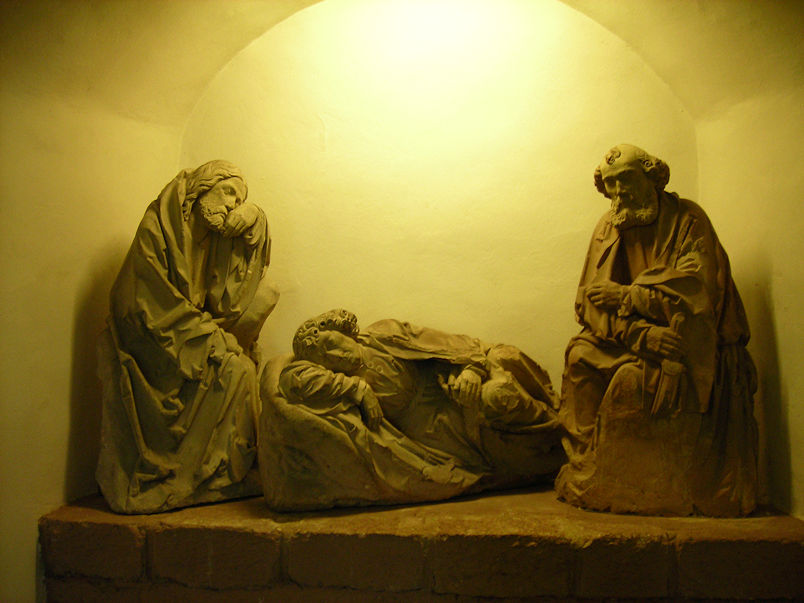 Schlafende Jünger am Ölberg by Tilman Riemenschneider