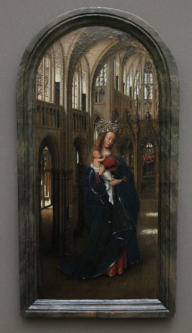 Jan van Eyck painting Virgin & Child