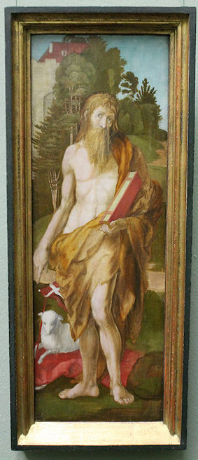 Albrecht Dürer painting Saint John the Baptist