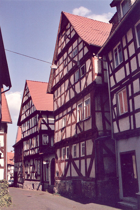 Typical half-timbered houses on Kaplaneigasse