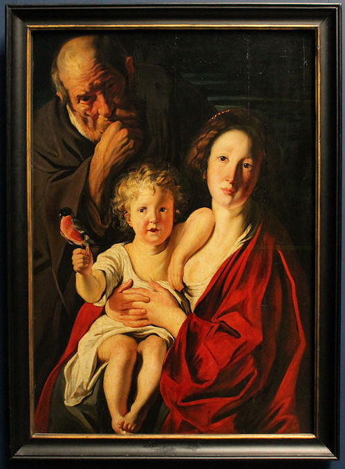 Jacob Jordaens painting Holy family