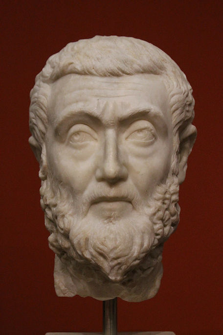 Roman statue head