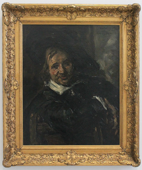 Lovis Corinth painting after Frans Hals