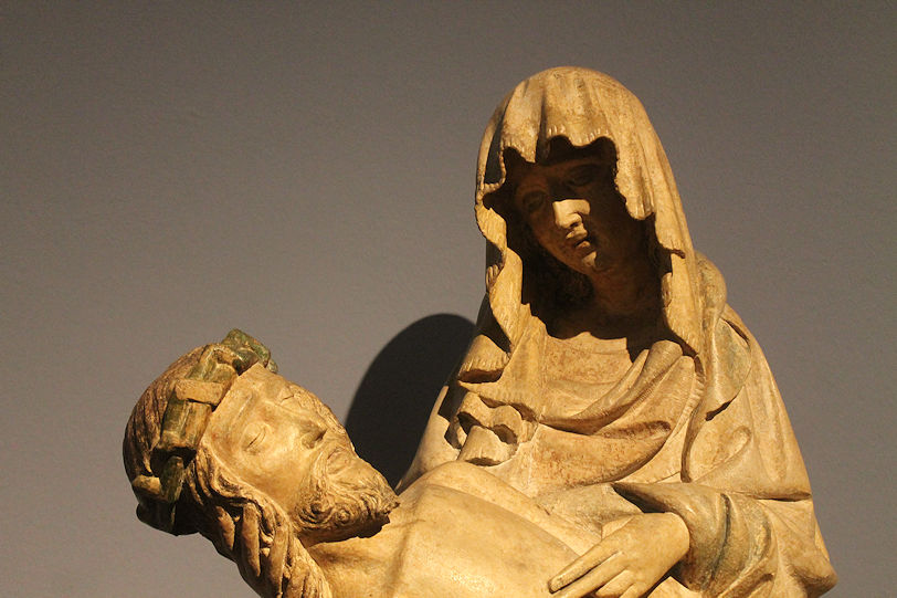 Pietà sculpture (detail)