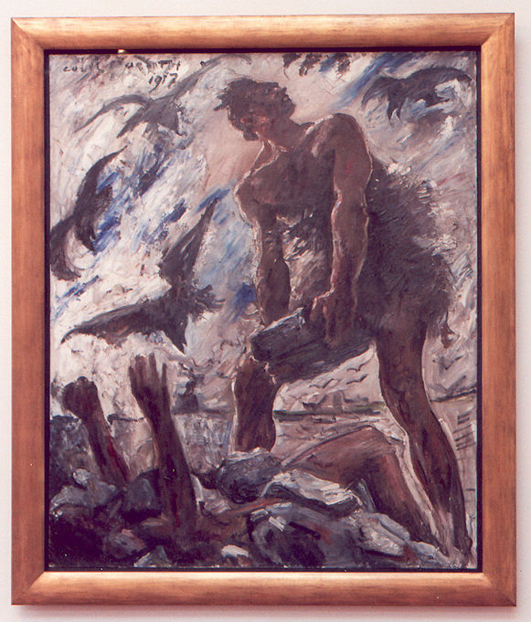 Lovis Corinth painting Kain
