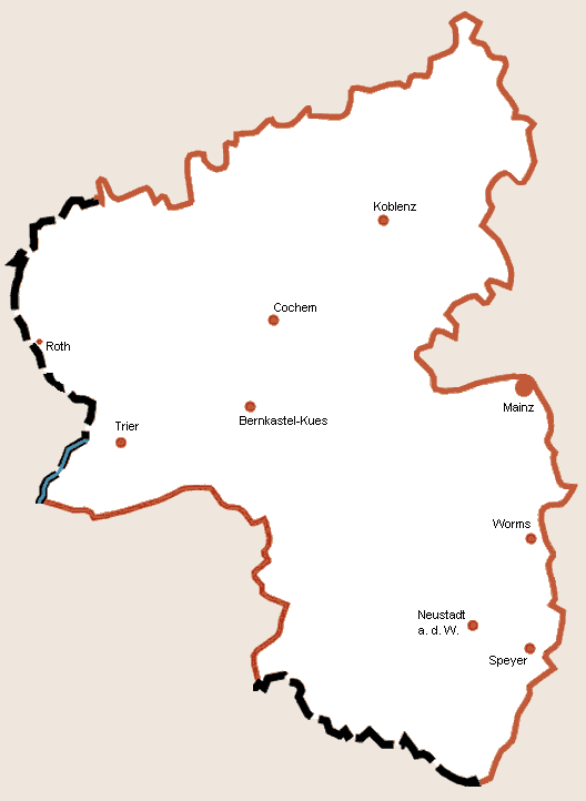 Rheinland-Pfalz Map