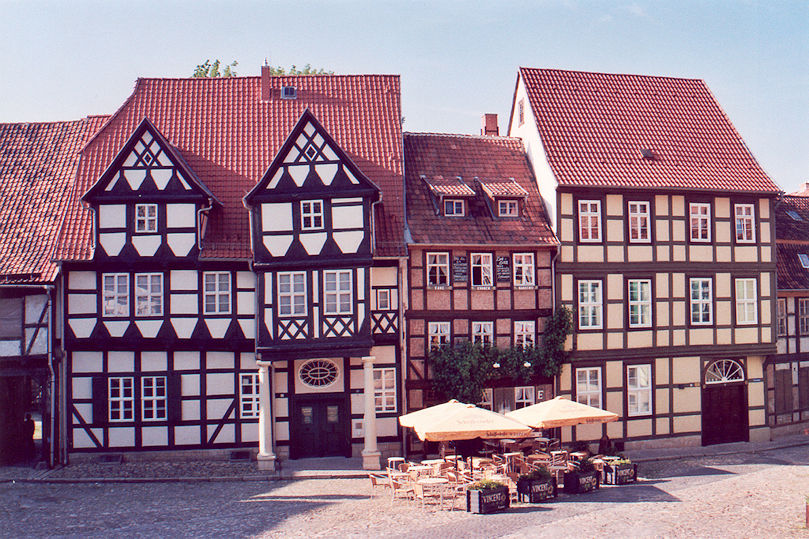 Half-timbered houses on Schlossberg