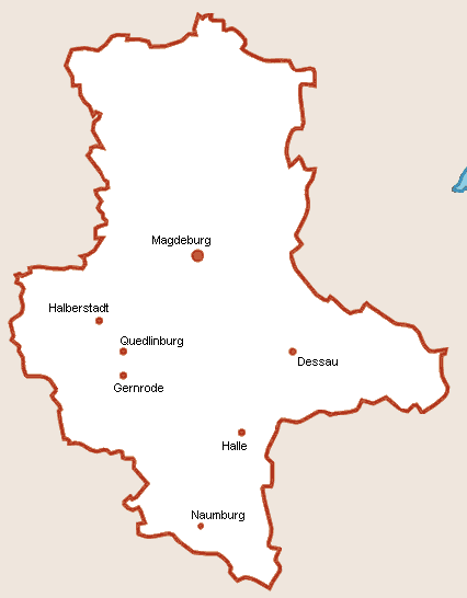 Sachsen-Anhalt Map