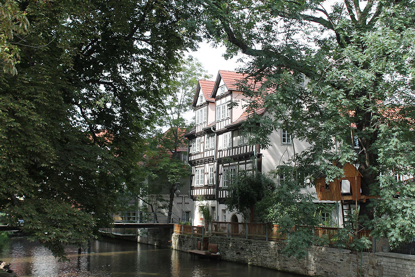 Houses along the Gera