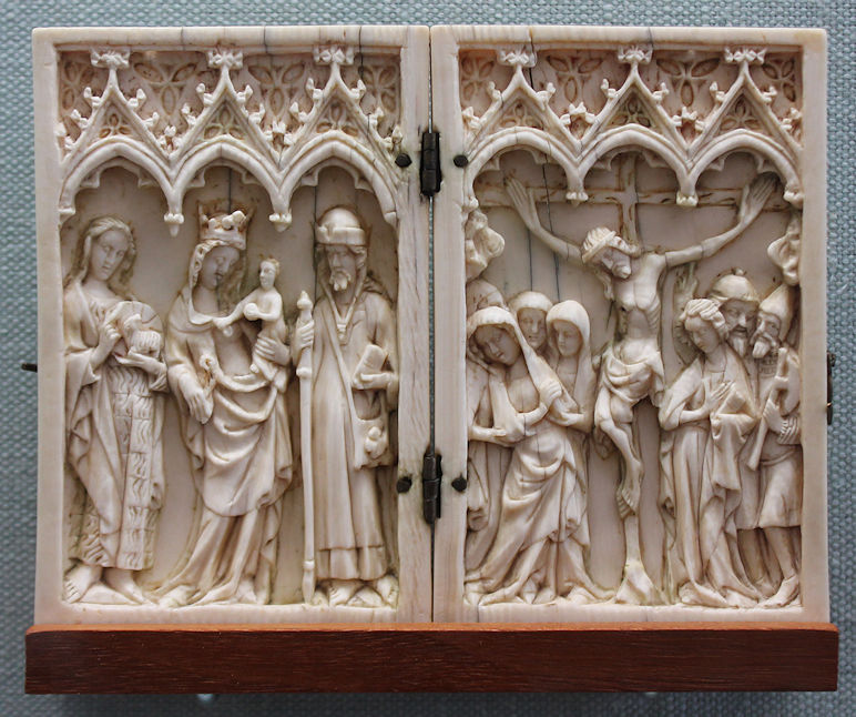 Ivory plaque with scenes Jesus life