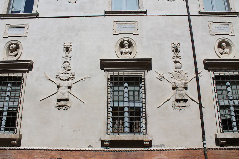 Palazzo Bevilacqua-Costabili façade elements