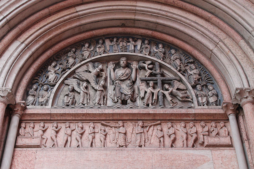Battistero di San Giovanni portal tympanum