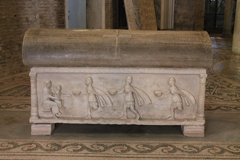 Basilica di San Vitale sarcophagus