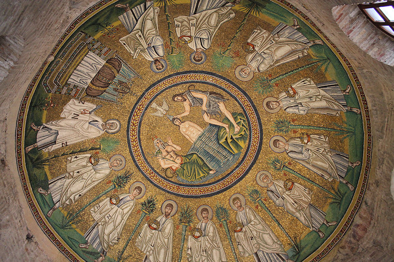 Battistero degli Ariani cupola mosaics