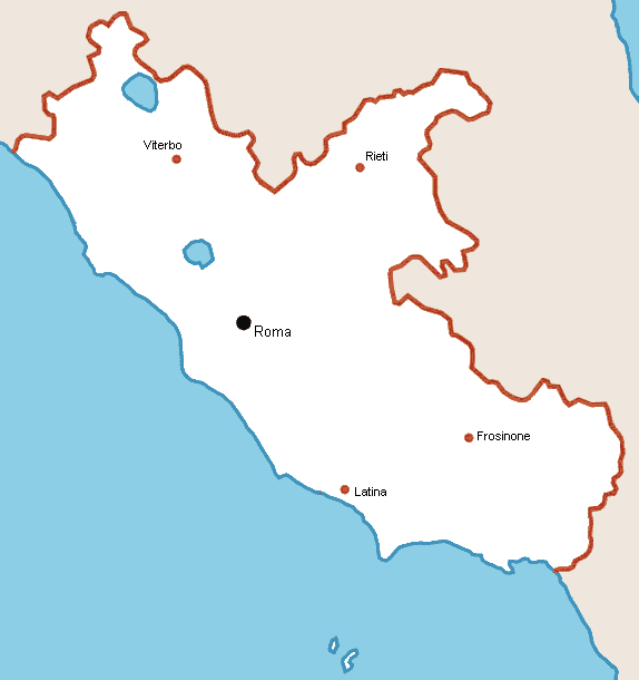 Lazio Map