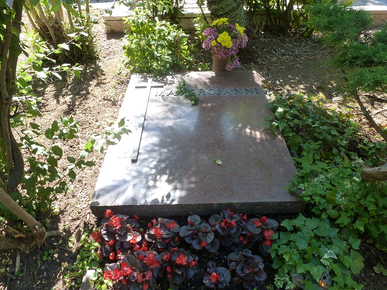 Marcello Mastroianni's grave in Cimitero del Verano