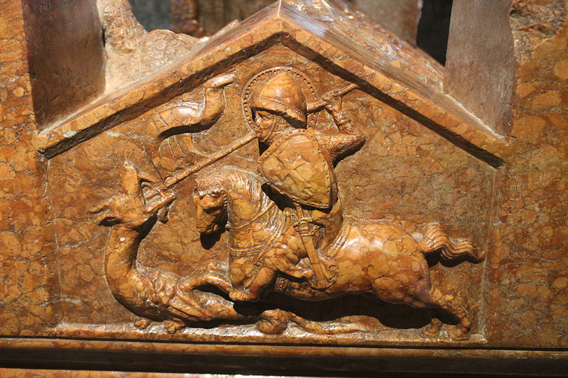 Duomo vecchio (AKA Rotonda), tomb (detail)
