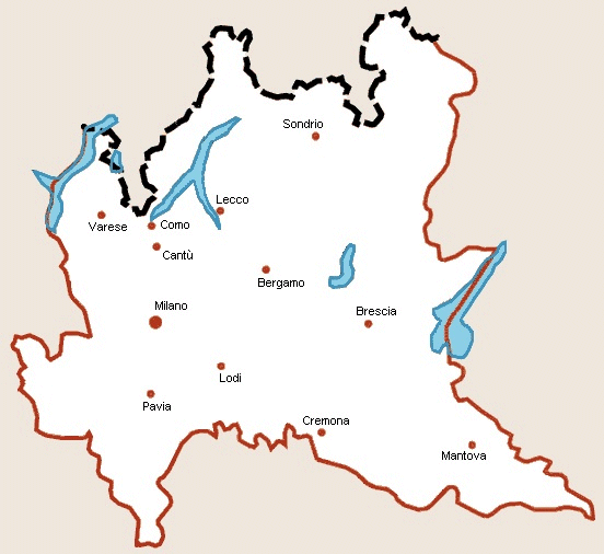 Lombardia Map