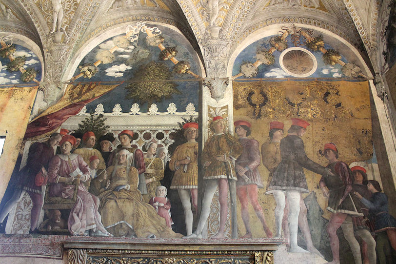 Palazzo Ducale Camera degli Sposi Mantegna frescos