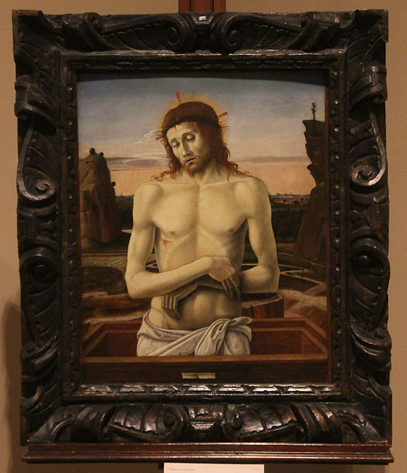 A Giovanni Bellini painting, Pietà