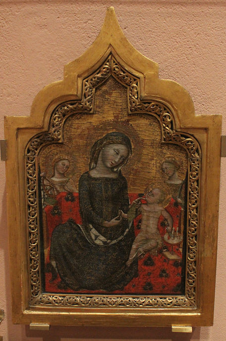 A Vitale da Bologna painting, Virgin & Child