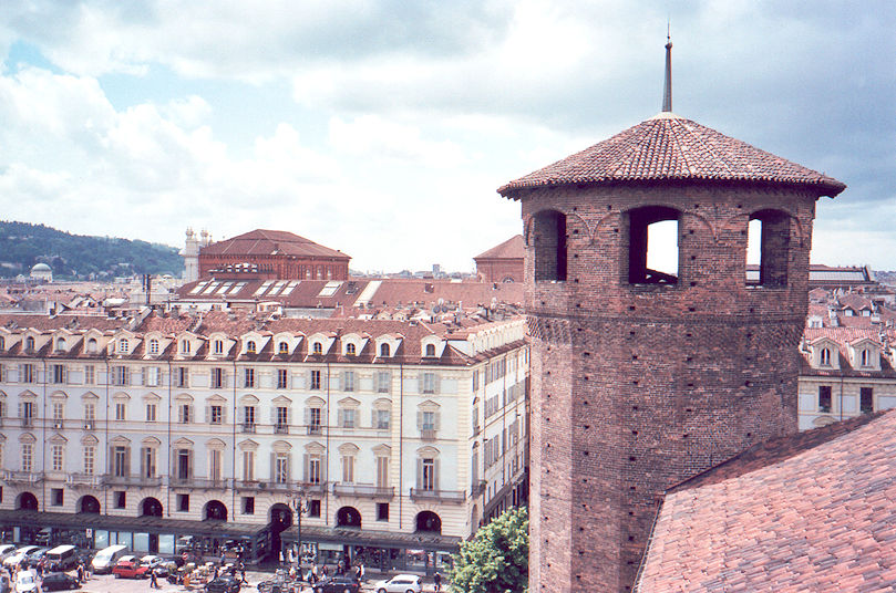 Piazza Castello viewed from Palazzo Madama e Casaforte degli Acaja